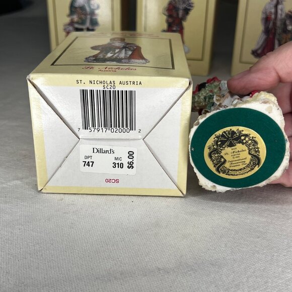 The International Santa Claus Collection St. Nicholas Figurine Austria 1995 Box - Picture 2 of 9